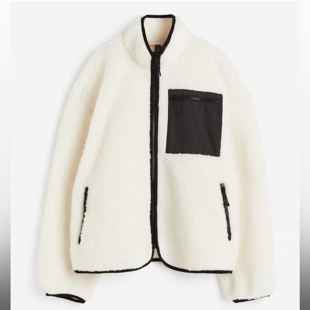 H&M TEDDY FLEECE JACKET.